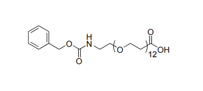 Biodisponibilidad Estable 99% Cbz-N-amido-PEG12-ácido